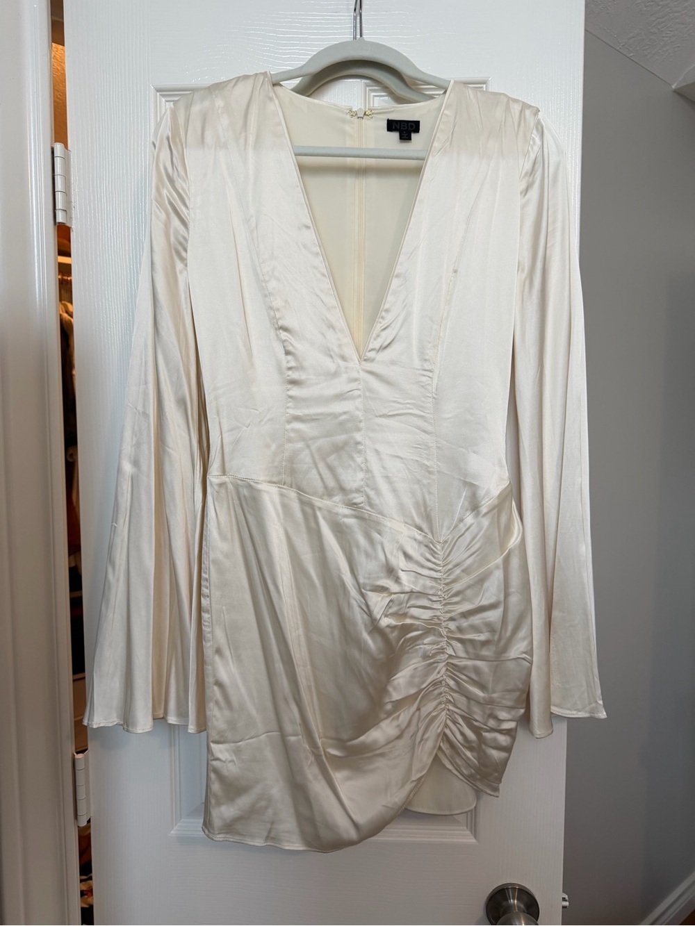 NBD Vandelia Mini Dress in Ivory